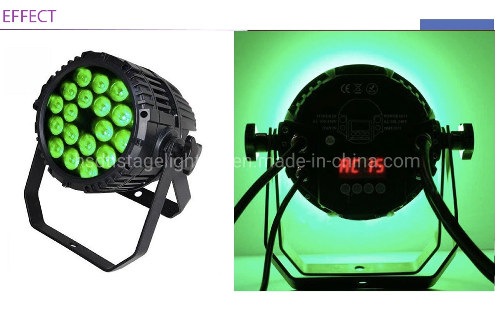 Waterproof Wash Stage Light 18X10W LED PAR Can Outdoor Live Show