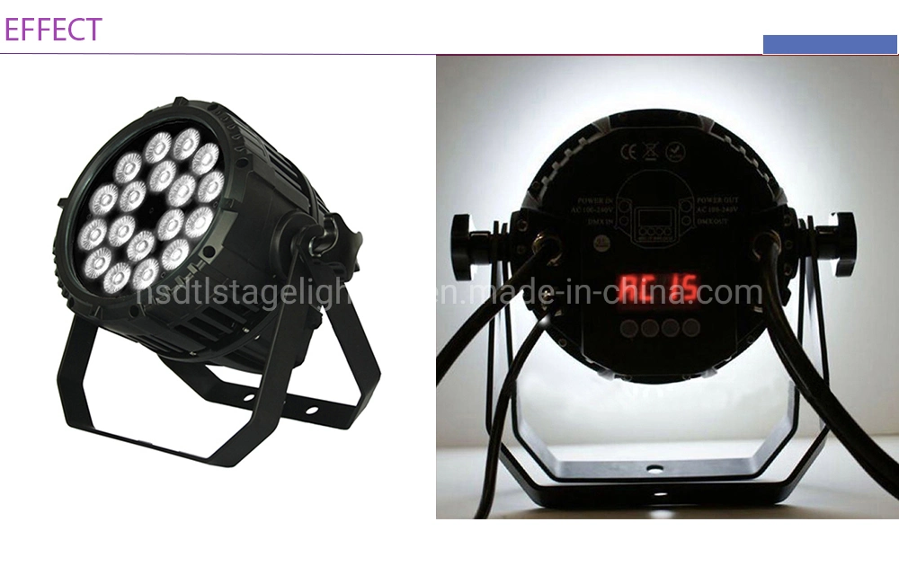 Waterproof Wash Stage Light 18X10W LED PAR Can Outdoor Live Show