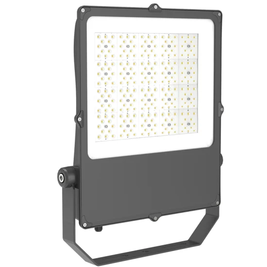 Ampla tensão 90-305V AC 0-10V regulável IP65 150W Holofote LED para iluminação de túnel de quadra de tênis ao ar livre Ângulo de feixe diferente pode ser escolhido