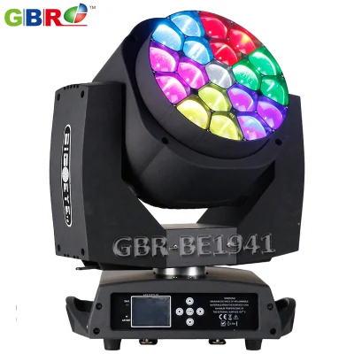 Gbr-Be1941 19X15W RGBW 4 em 1 LED Zoom B-Eye Moving Head Light