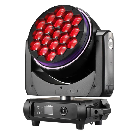 19X40W LED Hybrid Zooming Beam Wash Moving Head Light com efeito Keleido Clay Parky
