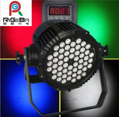 LED PAR Light 54X1w/3W LED PAR Can (RG-P54) RGBA para uso externo à prova d'água