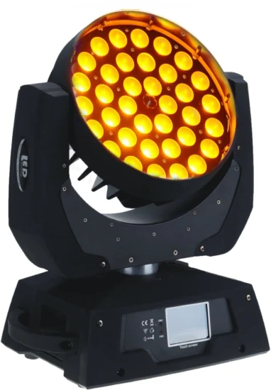36X18W 6 em 1 RGBWA UV LED Lavar cabeça móvel Luz de palco zoom para discoteca